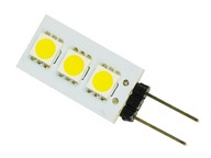 Žiarovka G4 3 LED 12V 0,7W 5050 SMD 50lm Studená