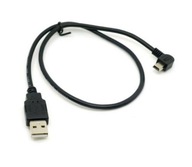 Kabel Kątowy Mini USB MiniUSB do USB LEWY 0,5m