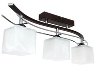 Závesné stropné svietidlo LEO 3 wenge alebo satén - krátke - možné LED
