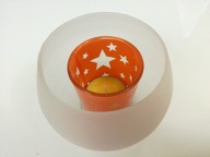 Svietidlo TEALIGHT ohrievač svietnik ZÁHRADA !!! oranžová HVIEZDA