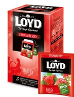 Čaj LOYD Strawberry vo vreckách 2g x 20 ks