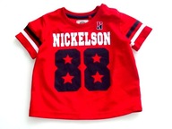 NICKELSON ___ czerwona dziurkowana bluzeczka 68/74