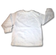 Výpredaj ! Tričko s dlhým rukávom biele 68 cm