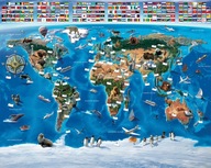 Fototapeta Tapeta Mapa sveta world map 235x305cm