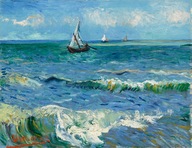 van Gogh - Seascape, 65x50, OBRAZ NA PLÁTNĚ