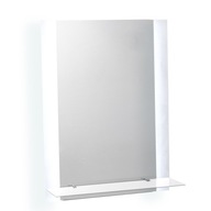 LED zrkadlo studená biela 53x70 s POLICOU 15 mm od steny