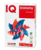 Papier ksero A4 IQ Economy 80 g, 1 ryza, BIAŁY,