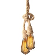 LUSTER LAMPA LOFT LANO JUTOVÁ ŠNÚRA 2Rám 80cm