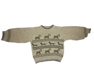 Béžový bavlnený sveter 4 ročná TKS