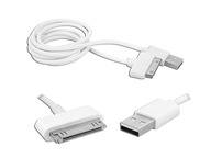 Kábel Lechpol USB - Apple 30-pin 1,5 m biely