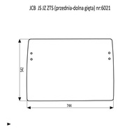 Стекло передняя jcb js jz 180 190 200 210 220 235