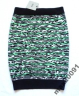 ASOS SPÓDNICA DZIANINA ZEBRA S 36