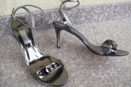 RAGAZZA nr 40/9,5B sexy sandały metalic skóra nowe
