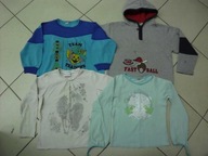 Bluzki dziewczęce 4 szt. w kpl., rozm. 110