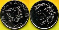 Albania 5 Leke 2011 r. mennicza
