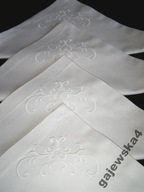 ELEGANCKIE SERWETKI OBIADOWE ADAMASZEK Z HAFTEM!!!