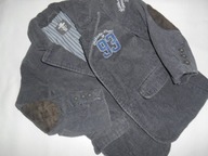 H&M ŚWIETNA MARYNARKA SZTRUKS ŁATKI SYNEK 104