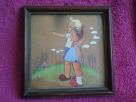 PASTEL AKWARELA PORTRET ' DZIECI ' , SYGNOWANY
