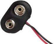 Klips do baterii 9V i pojemników na baterie BA26879 - 1 sztuka