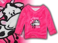 PRIMARK * misiowa BLUZA aplikacja NEON * 86-92