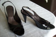 PRIMA MODA nr 40,5(41) czarne czółenka skóra nowe