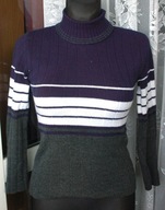 ++ciekawy SWETEREK w pasy R 36-40