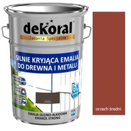 Dekoral SILNIE KRYJĄCA Emalia do drewna i metalu orzech średni 5L