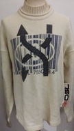 GRUBY SWETER MĘSKI R.M/L WEŁNA SWETR ORYGIN 55DSL