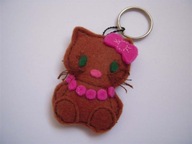 Brelok piękna KOTKA z filcu*