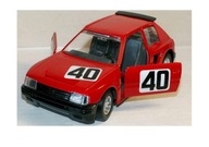 Burago 1/25 Peugeot 205 turbo MODEL METAL RALLY +$