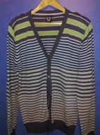 House Cienki Sweter Paski Kardigan L/48