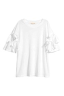 H&M TREND TOP BLUZKA KOSZULA PLECIONA SZARA 34