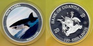 UGANDA 100 SHILLINGS 2010 r. Shark