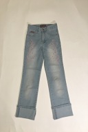 Spodnie damskie jeansy 3/4 spodnie roz.32
