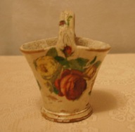 Koszyczek ceramiczny, piękny STARY PRL