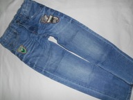 H&M EXTRA SPODNIE JEANS NASZYWKI 122