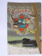 Grudziądz Gwiazda Dawida wytłaczana 1903 lit sec - Judaika