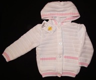 OKAZJA r. 80 polski biały sweterek dziewczęcy