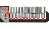 YATO NASADKI KLUCZE NASADOWE DŁUGIE 1/2'' 10-24MM ZESTAW 10el.