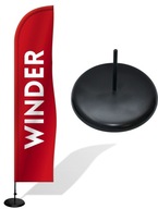 Flying baner WINDER 290cm + Podstawa 35cm FLAGA