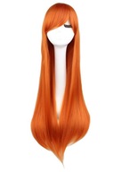 Peruka DKM rude włosy z grzywką 100 cm