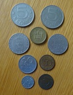 Švédsko set 9 mincí