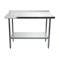 Pracovný stôl z nehrdzavejúcej ocele s Rand 120x60 cm FV