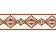 Dekorativní bordura na zeď Deco Border 58 s geometrií