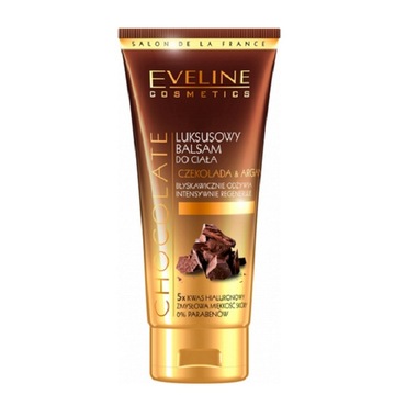 Eveline Cosmetics Шоколадный роскошный бальзам для тела Шоколад и Аргана 200мл