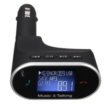 FM-передатчик Bluetooth ЖК-дисплей MP3 USB SD Пульт дистанционного управления