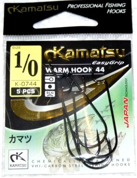 Kamatsu haczyk Worm Hook 44 nr. 1/0 do czeburaszek