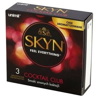 Unimil Skyn ​​Cocktail Club 3 шт ВКУСНЫЕ ПРЕЗЕРВАТИВЫ