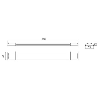 Потолочный светильник Aspen LED 20W 4000K IP40 GTV