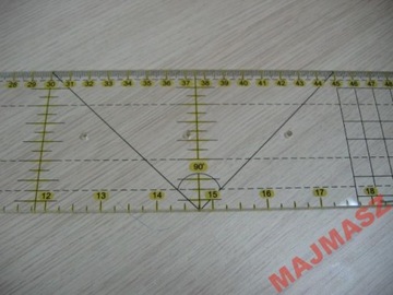 Шаблон для шитья с масштабом для пэчворка 7,5х60.